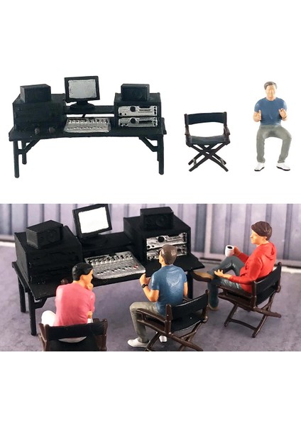 3 Adet Boyalı Figürler Insanlar Manzara Sahne Noel Gri Için Çekimler (Yurt Dışından) fiyatları