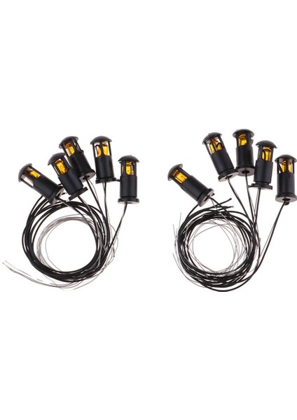 10 Adet LED Çim Hafif Tek Kafa Lambası Dekorasyonları 1cm (Yurt Dışından) fiyatları