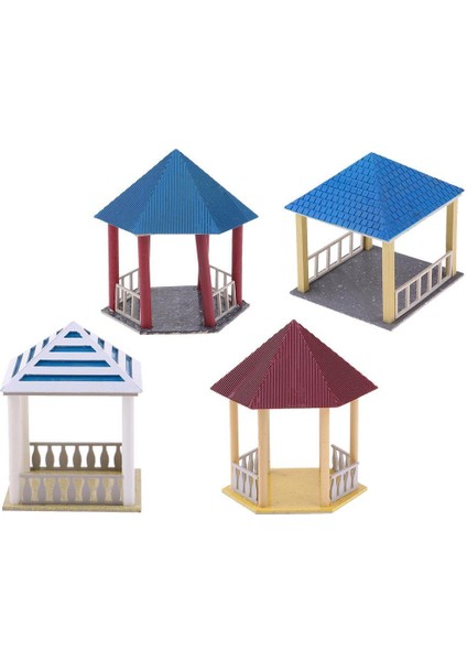 Park Peyzaj Hobisi Için Antik Altıgen Pavyon Modeli Tarihi Bina (Yurt Dışından)