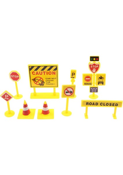 9x Yol Inşaat Trafik Işareti Set Model 1/50 Çocuklar Için Eğlenceli Oyuncaklar (Yurt Dışından) fiyatları