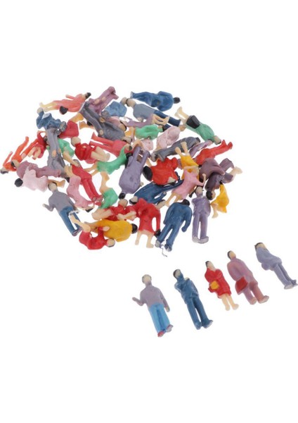 200X Ho Ölçek Boyalı 1:87 Figürler Mini Sokak Bina Düzeni Diorama (Yurt Dışından) modelleri