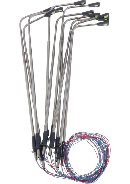 10 Adet/pack Model Demiryolu Lampost Lambaları Ho Oo Ölçekli LED 1: 100 Için Sokak Işıkları (Yurt Dışından)