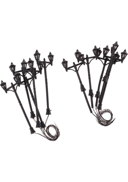 1/75 - 1/200 Street Light LED Tren Kum Masa Model Parkı Için Çift Kafa Lambası (Yurt Dışından)