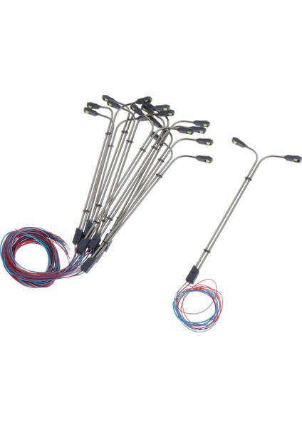 10X Model Demiryolu Lampost Lambaları Sokak LED Işıkları Ho Oo N Z Ölçek 1: 150 (Yurt Dışından) indirimleri