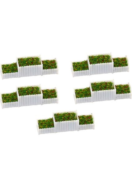 5 Paket Z Gauge 1/200 Çiçek Yatağı Minyatürler Model Sandtable Diorama (Yurt Dışından)