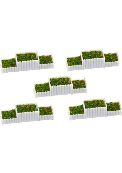 5 Paket Z Gauge 1/200 Çiçek Yatağı Minyatürler Model Sandtable Diorama (Yurt Dışından)