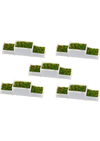 5 Paket Z Gauge 1/200 Çiçek Yatağı Minyatürler Model Sandtable Diorama (Yurt Dışından)