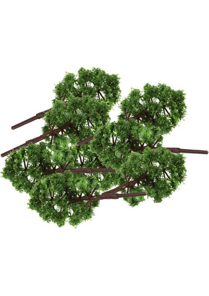 20 Adet 8cm Model Ağaçları Tren Demiryolu Savaşı Oyunu Diorama Tren Manzarası 1: 150 N Koyu Yeşil (Yurt Dışından)