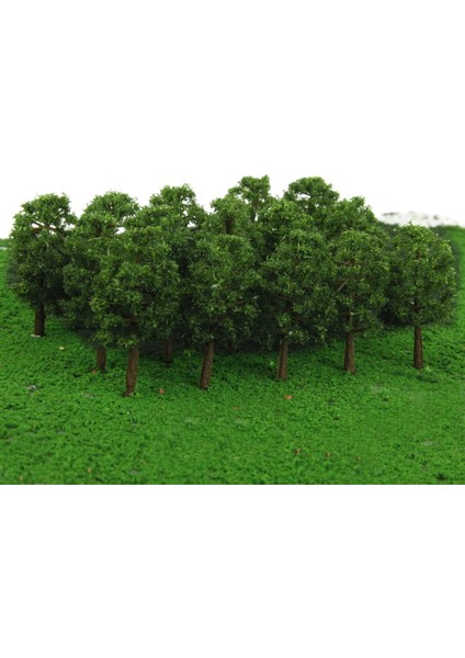 20 Adet 8cm Model Ağaçları Tren Demiryolu Savaşı Oyunu Diorama Tren Manzarası 1: 150 N Koyu Yeşil (Yurt Dışından) fiyatları