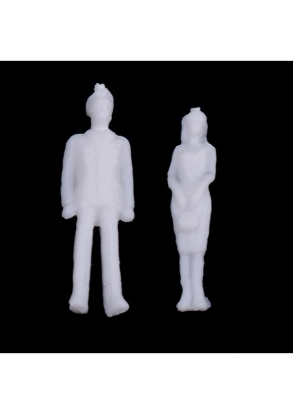 20 Adet 1/100 Ho Ölçek Boyasız Model Insanlar Mimari Model Insan Plastik (Yurt Dışından)