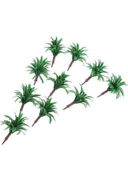 10X/PAKET 4.5cm/1.77 Inç Yeşil Modeller Ağaç 1/150 N Rr Demiryolu Mini Sahnesi Için (Yurt Dışından)