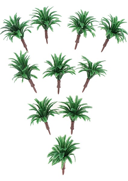 10X/PAKET 4.5cm/1.77 Inç Yeşil Modeller Ağaç 1/150 N Rr Demiryolu Mini Sahnesi Için (Yurt Dışından) fiyatları