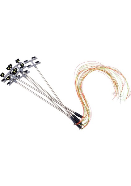 5 Bölge 1: 100 Ho Ölçekli Model Demiryolu Yard Street Manzara Işığı LED Lampost (Yurt Dışından)