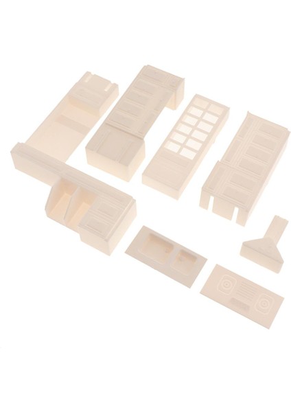 1:20 Ölçek Dioramas Düzen Minyatürleri Kapalı Dekorlar Mutfak Dolabı Modeli (Yurt Dışından)