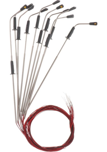 10X Mini Model Demiryolu LED Lıght Street Peyzaj Lampost Diorama 1: 150 N (Yurt Dışından) modelleri