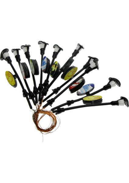 10 Adet LED Light Wire Lappost Veya Diorama Mimarlık Peyzaj Binası - Tarifli 5. Stil 5 (Yurt Dışından) fiyatları