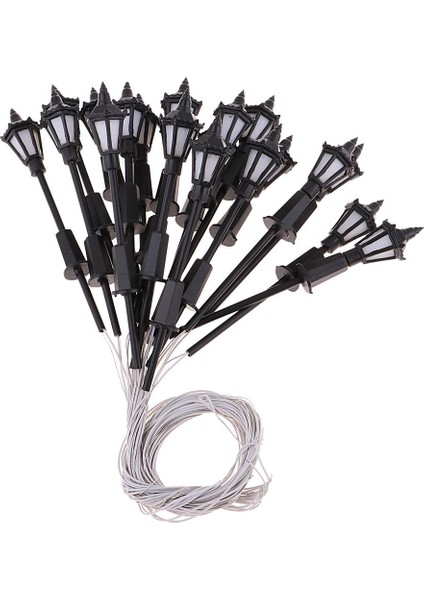 20X 1: 100 Ölçekli Mini Bahçe Minyatürleri Peyzaj Dekorasyonları Sokak LED (Yurt Dışından) fiyatları