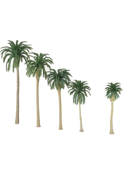 20X 1/150 Mini Street Park Bahçe Dekoru Için Sahte Model Hindistan Cevizi Ağaçları 7cm (Yurt Dışından)