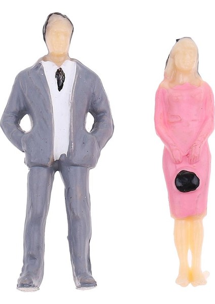 Plastik Boyalı Yolcu Insanları Şekil 3.2-3.7cm Mix Lot Ho Ölçeği Park Için (Yurt Dışından) fırsatları