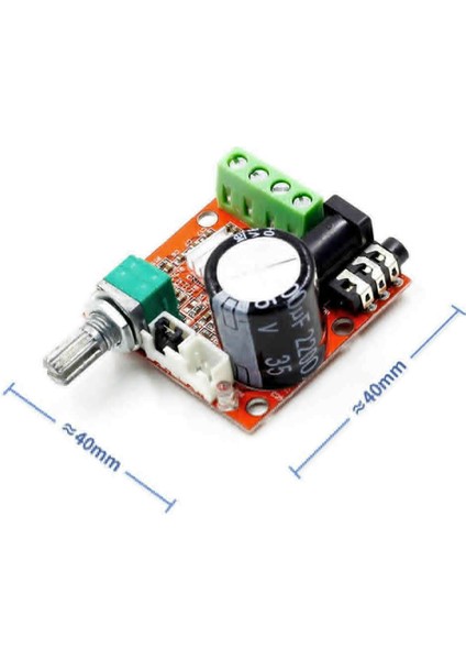 PAM8610 2x 10W Stereo Amplifikatör Modül DC 6-15V Class D Amfi Devresi Ses Kontrol Potu