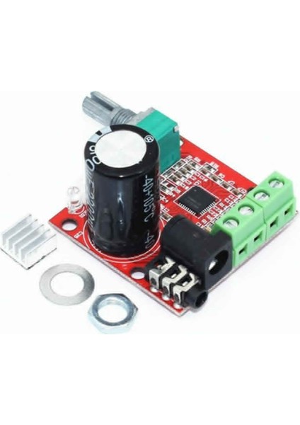 PAM8610 2x 10W Stereo Amplifikatör Modül DC 6-15V Class D Amfi Devresi Ses Kontrol Potu
