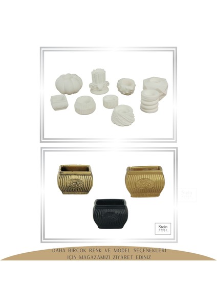 Şamdan Dekoratif Mumluk Şamdan Tealight Mum Uyumlu Mini Çizgili Çiçekli Model modelleri