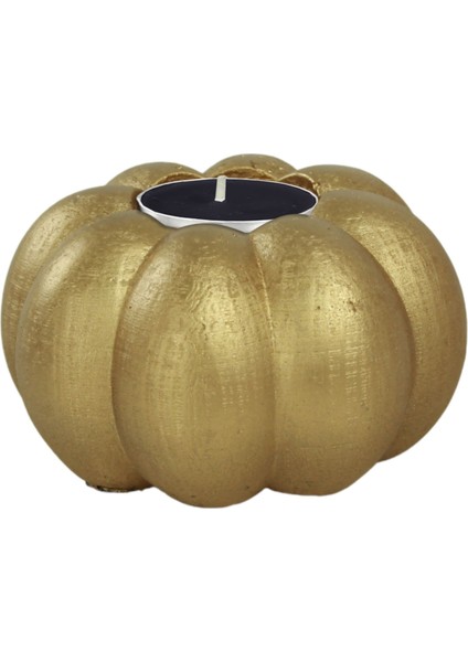Şamdan Dekoratif Mumluk Şamdan Tealight ve Uzun Mum Uyumlu Kabak Model