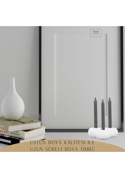 Şamdan Dekoratif Mumluk Şamdan Tealight ve Uzun Mum Uyumlu Kabak Model