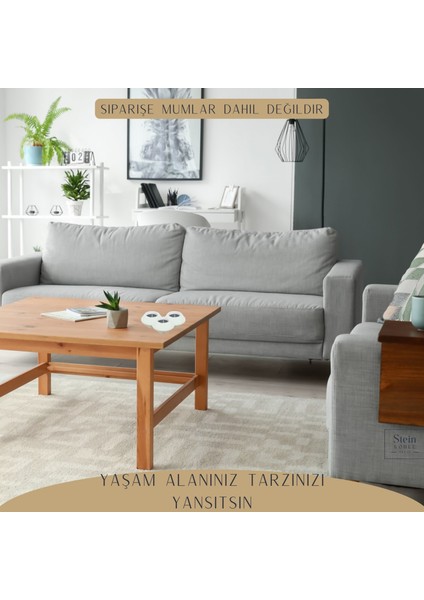 Şamdan Dekoratif Mumluk Şamdan Tealight Mum Uyumlu Elmas Model