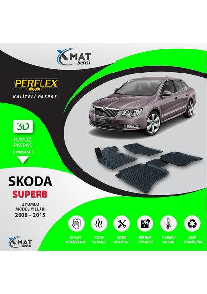 Paspas 3D Havuzlu X-Mat Superb 2008-2015