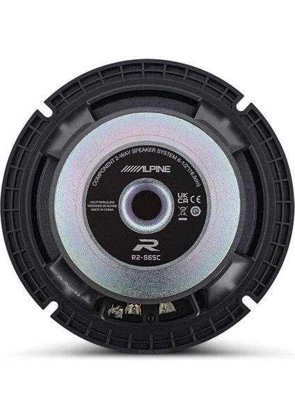 R2-S65C Yeni Nesil 6-1/2" (16,5 Cm) Bileşen 2 Yollu R-Serisi Hoparlörler - Maksimum Güç: 300 Watt - Rms Güç: 100 Watt