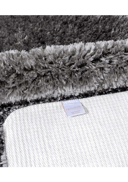 Douro Shaggy 2li Banyo Paspası Füme Kaydırmaz Taban 60 x 100 - 50 x 60 fırsatları