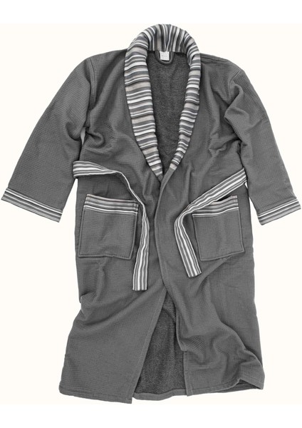 Limira 4lü Set Antrasit Pamuk 2 Bornoz (1 S-M)-(1 L-XL) 2 Havlu 50x90 2239 modelleri