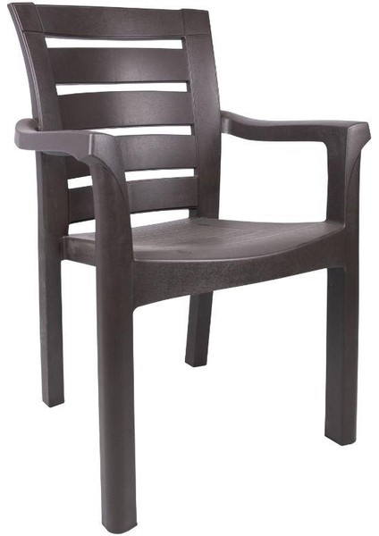 Ela Kutu Bacaklı Koltuk C Modeli (6 Adet) Kahverengi