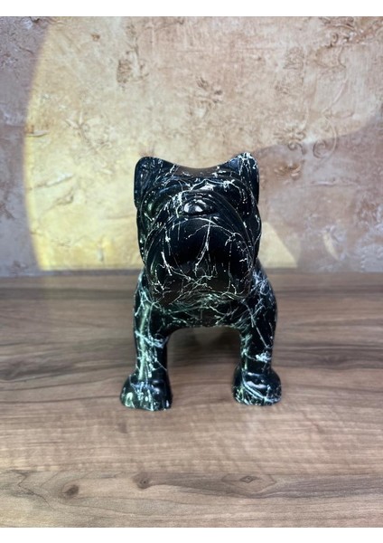 Bulldog Köpek Mermer Efekt Biblo Heykel fiyatları