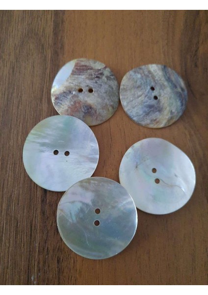düğme doğal sedef İmren düğme 4 cm 1 paket 5 adet