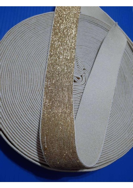 Sarı Simli 3 cm Bel ve Paça Lastiği 1 Paket 5 Metre