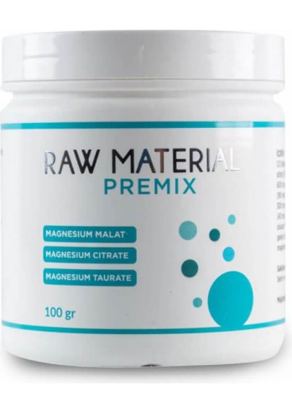 Raw Material Premix - Magnesium Malat - Citrate - Taurate 100 gr