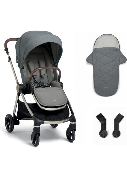 Mamas Papas Strada Cosmo Travel Sistem Bebek Arabası Grey Melange