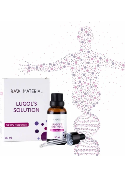 Raw Material Lugol's Solution İyot %2 Damla 30 ml