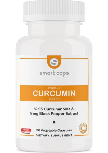 Inflex C3 2000 x Curcumin 30 Bitkisel Kapsül