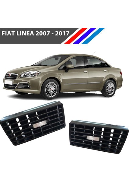 Fiat Linea Havalandırma Izgarası Köşe Sol-Sağ Set Krom Düğmeli