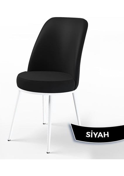 Pir Serisi 80X130 Sabit Beyaz Mermer Desen Mutfak Masa Takımı ve 4 Sandalye