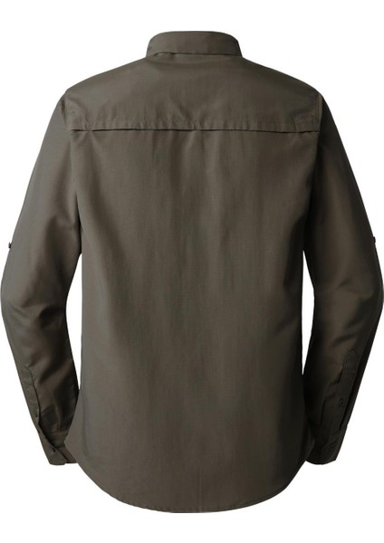 The North Face M L/s Sequoia Shirt Erkek Outdoor Gömlek Haki