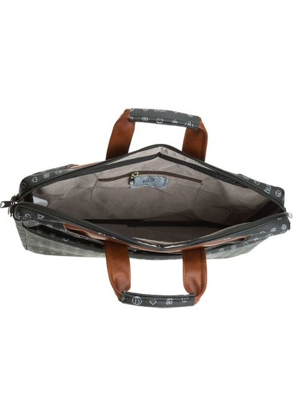 Monogram Siyah/taba Unisex Laptop & Evrak Çantası Brıefcase-Mg indirimleri