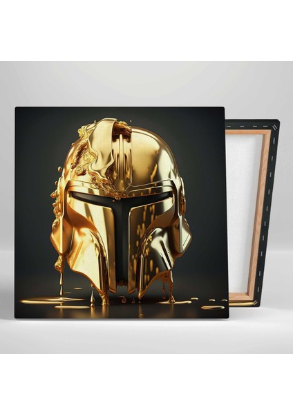 Efsane Film Karakterleri Altın Jedi Maskesi Gold Liquid Mask Üçlü Kombin 3lü Set Kanvas Tablo fiyatları