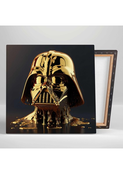 Efsane Film Karakterleri Altın Jedi Maskesi Gold Liquid Mask Üçlü Kombin 3lü Set Kanvas Tablo modelleri