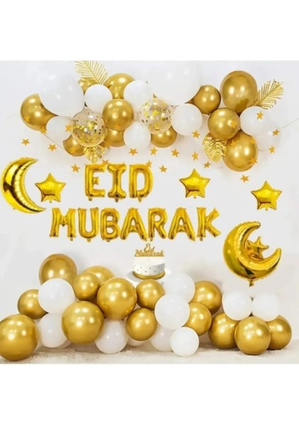 Eid Mubarak Balon Set Ramazan Süslemeleri