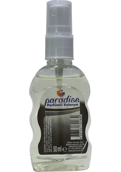 Parfümlü Kolonya 50 ml 5 Adet Sprey