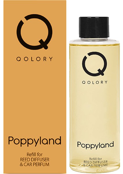 Poppyland Çubuklu Oda ve Araba Parfüm Yedek Dolum Şişe 150 ml